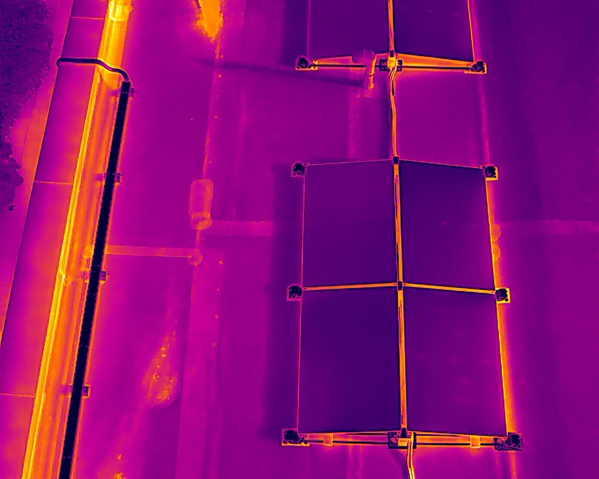 Wärmebild PV-Panels – Dachinstallation